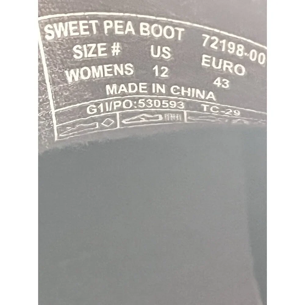 Bogs Sweet Pea Boot Chelsea Ankle Rainboot Sz Womens 12 Waterproof Rubber
